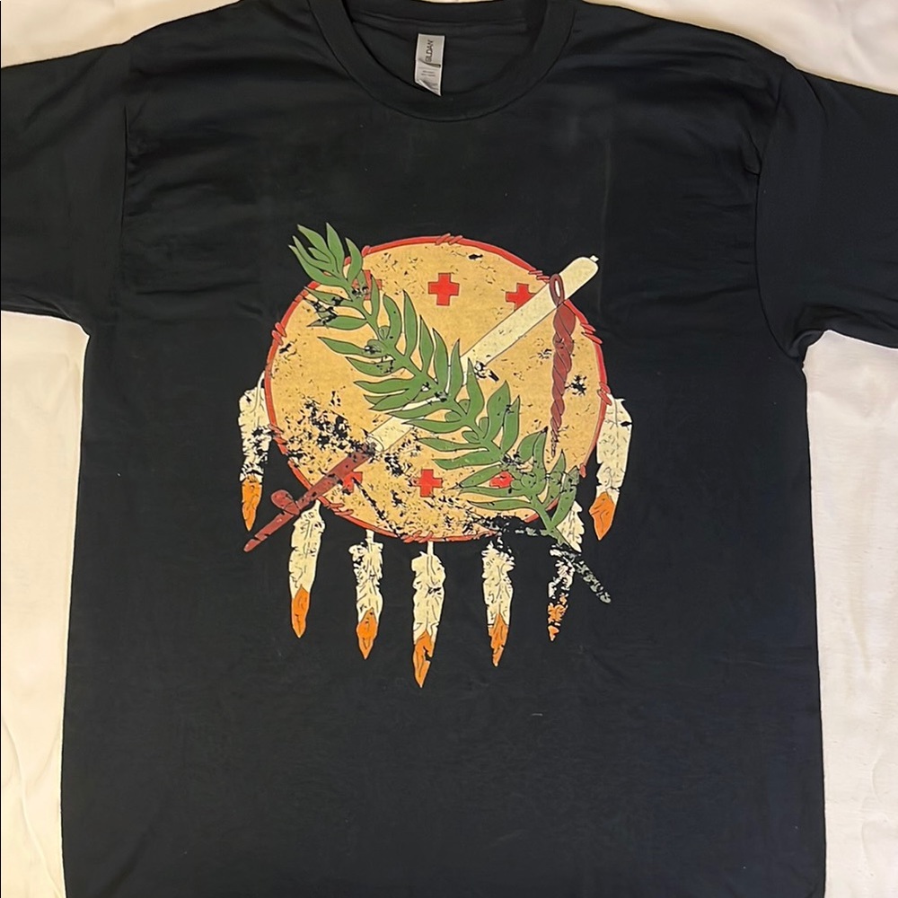 Gildan Black Short Sleeve Tee Classic Cotton Comfort